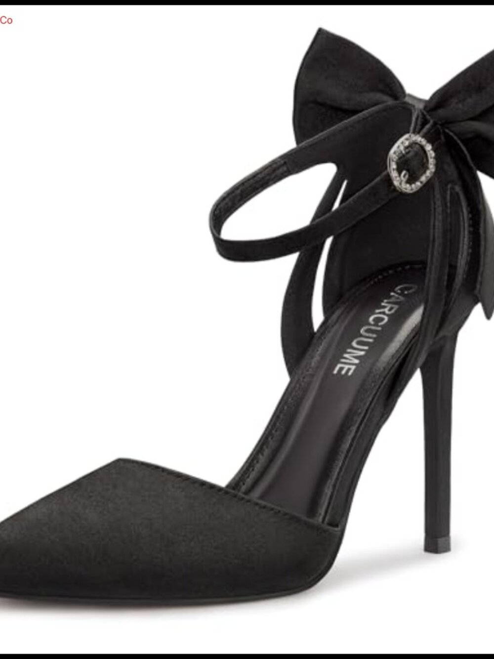 Women's Suede Stiletto Heel Pointed Toe Pumps with Bow Ankle Strap Wedding Shoes